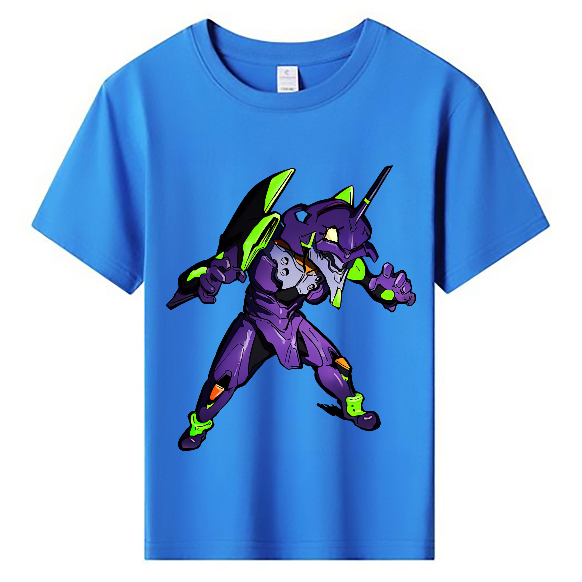 （画像用） EVA 新世紀エヴァンゲリオン 綿100％キッズTシャツ（フロントプリント）